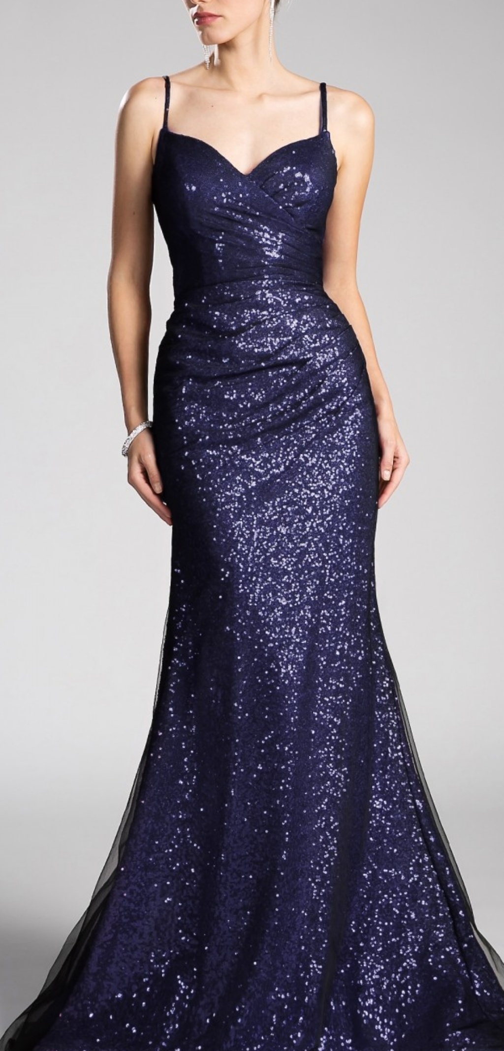 New Formal Prom Gown. Glitter Fitted Party Dress